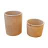 Duo of sandstone jam jars