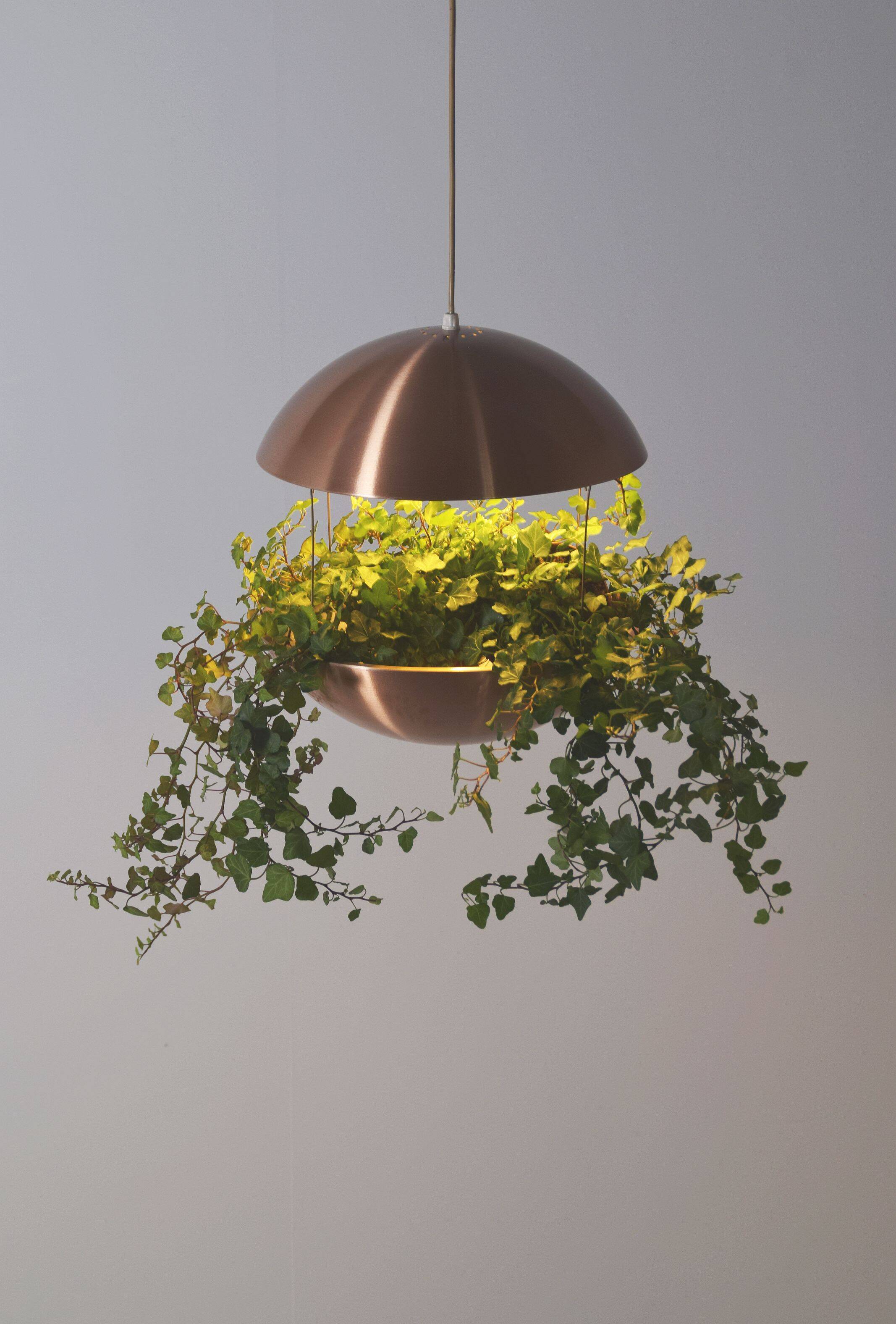 Danish plant holder with lighting by Poul Cadovius for Hans Følsgaard, '60