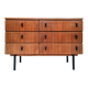 Vintage teak sideboard, large antique chest of drawers.