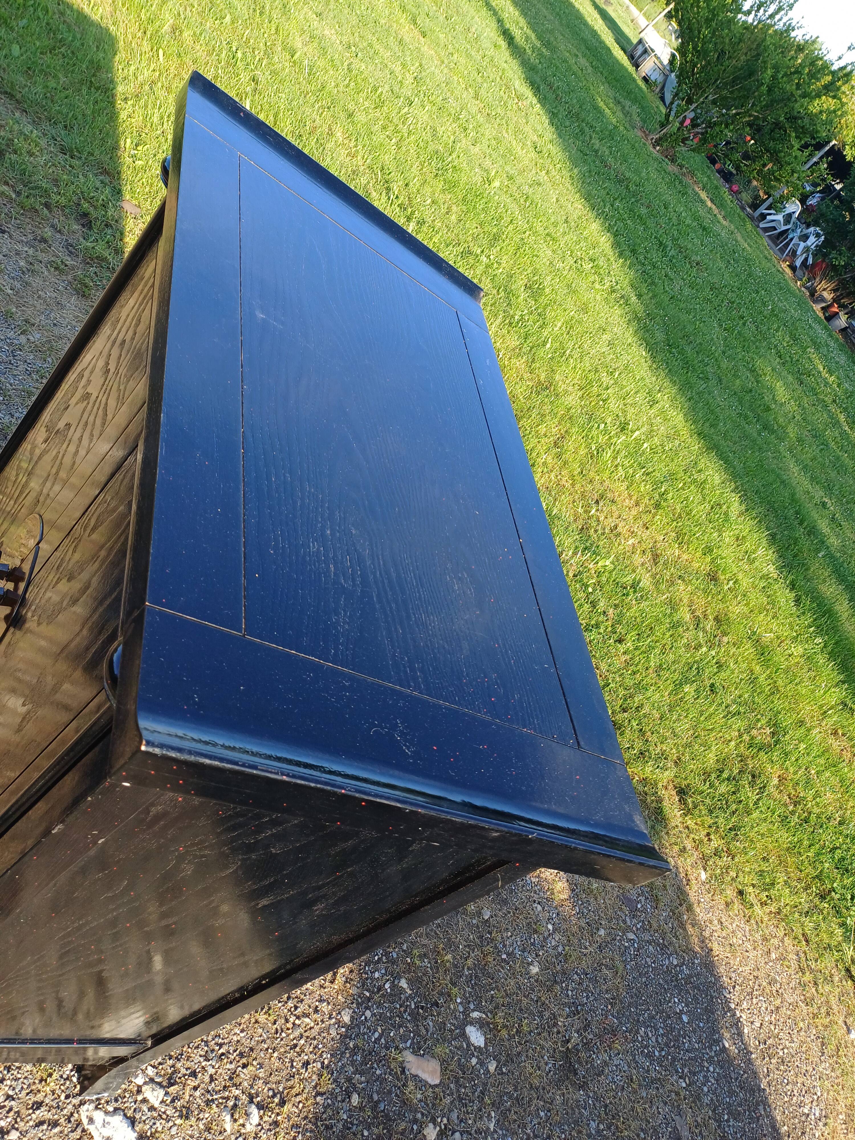 Asian blackened wood furniture