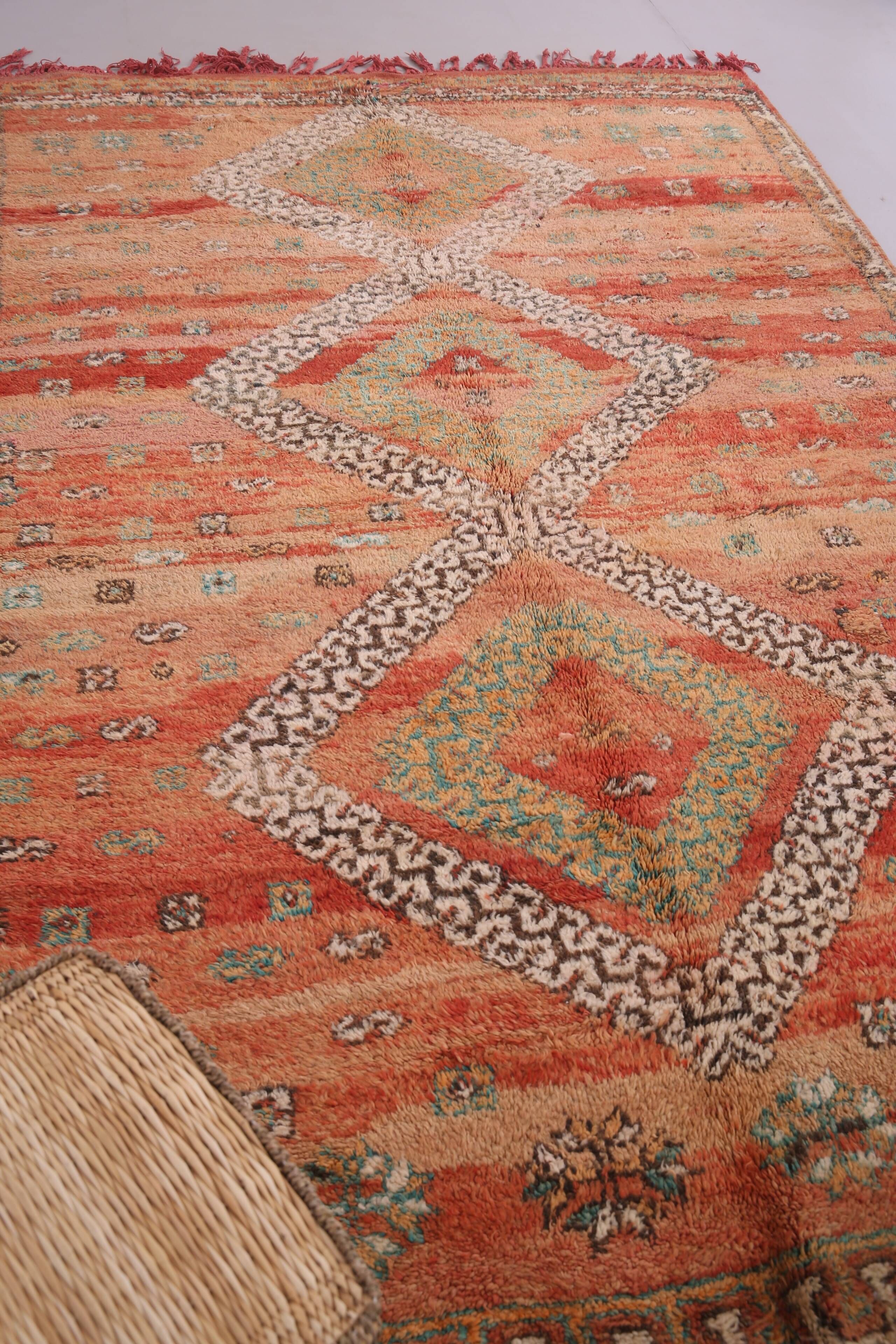Vintage Moroccan Rug 186 x 300 cm - Berber Handmade rug - Old moroccan rug