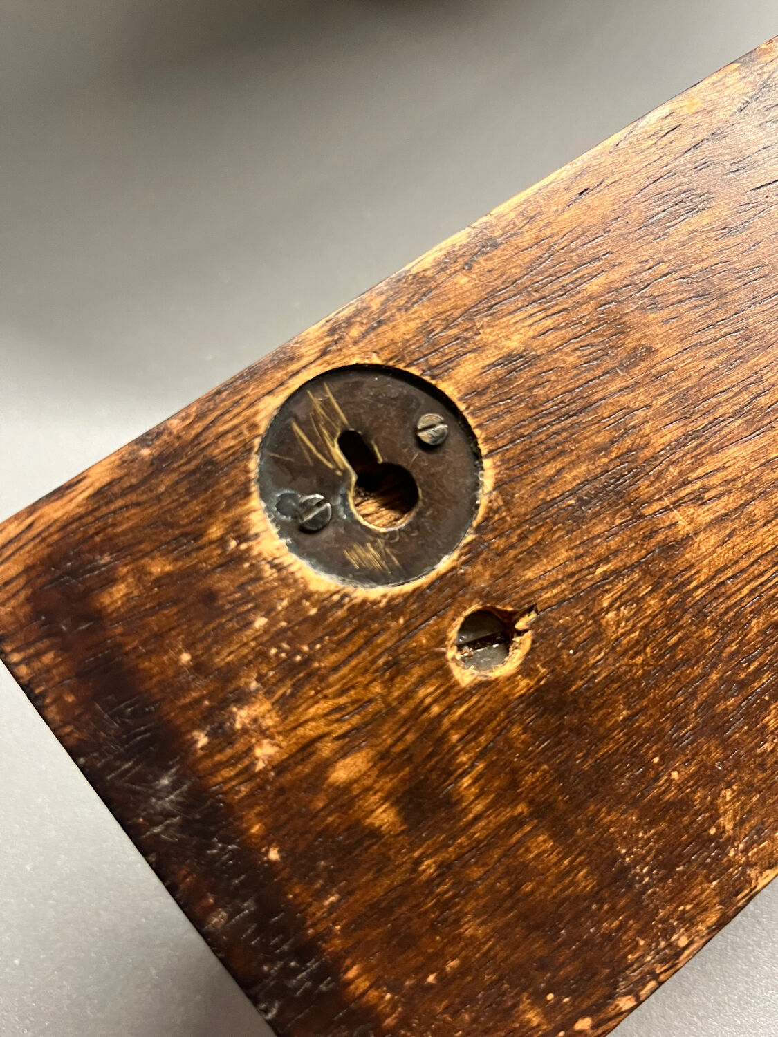 Antique hook (4 racks) wood and ceramic