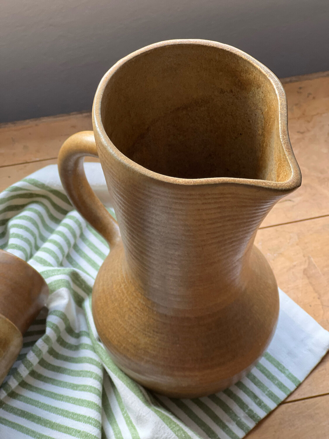 Digoin stoneware orangeade service 1960-70