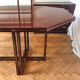Burgundy Pierre Vandel dining table vintage 1970s