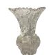 Small Bohemian crystal vase, cut around 1950