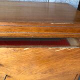 Vintage chest of drawers light oak compass feet