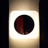 Mirror with backlit frame by Leucos, Italy 70s