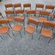 17 chrome metal bistro chairs from the 70s