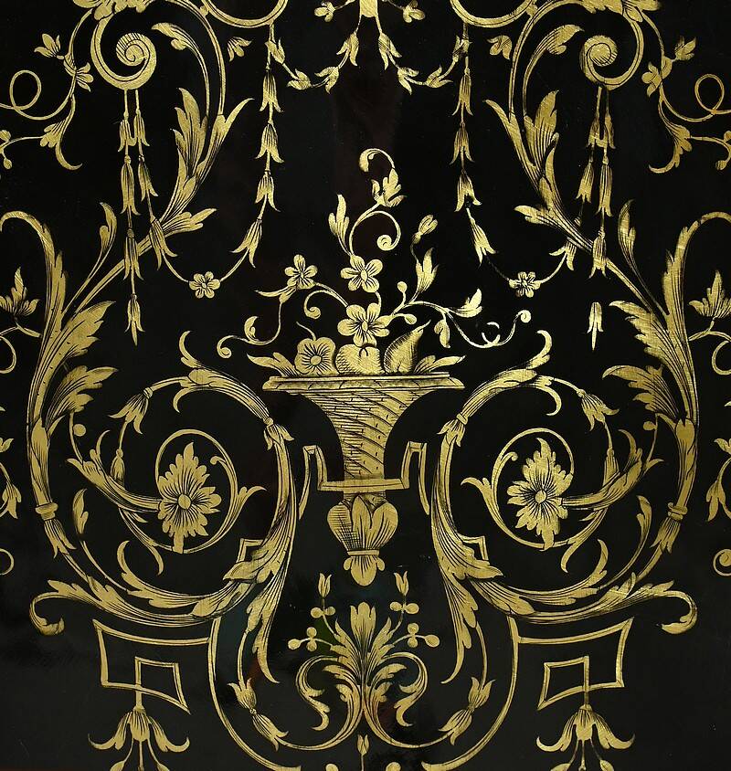 Support Furniture in Blackened Pear Wood, Napoleon III Period – Mid 19th Century