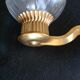Brass and glass CT sconces, set of 2