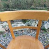 3 bistro chairs, light colour