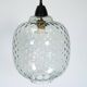 Pair of Mid-Century pendant lamps in smoked Murano glass, Italy, 1950s