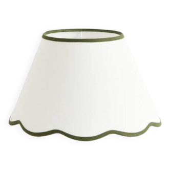 green lampshade detail