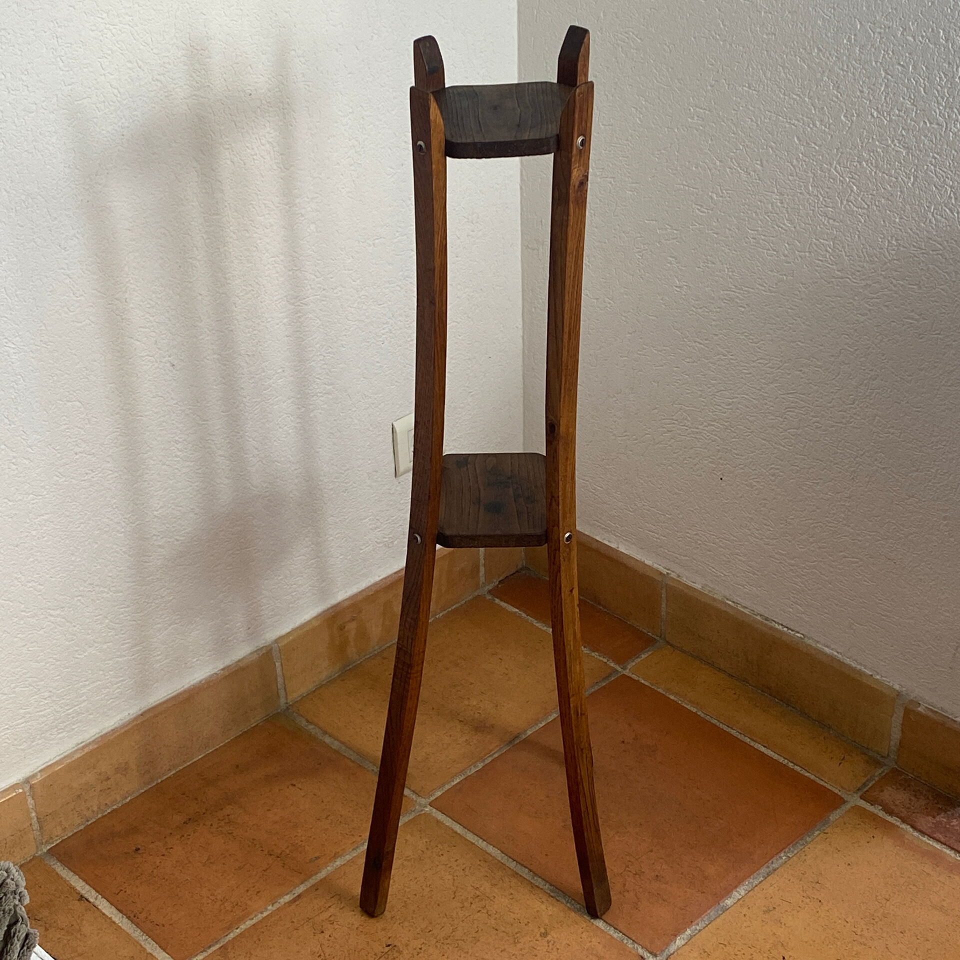 Sellette  en bois, années 50