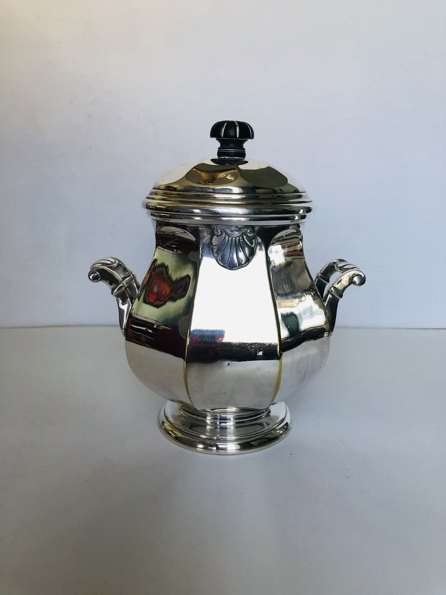 Tea service party and silver metal coffee