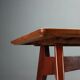 Vintage table in exotic wood and glass, Italian design, 1950s-1960s.