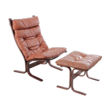 Scandinavian chair model Siesta, high back and foot rests