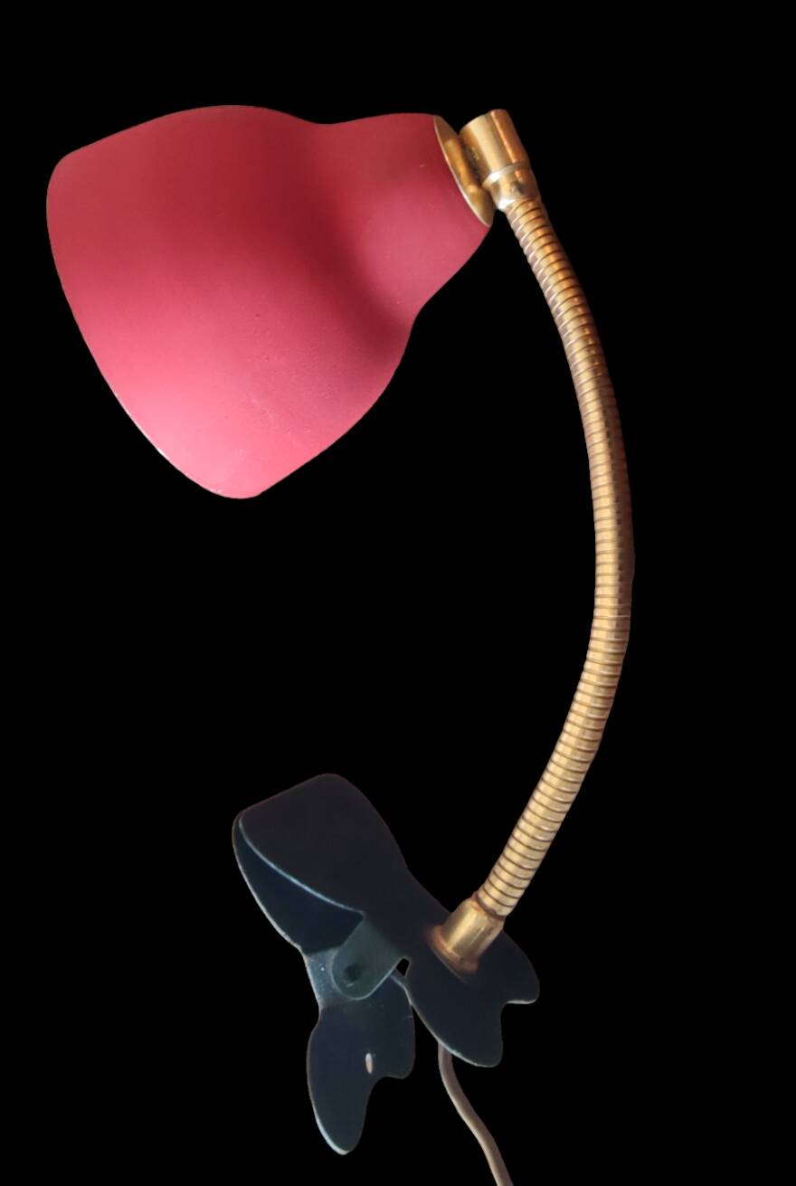 Vintage articulated clamp lamp