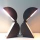 Paire de lampes de table italiennes Disco par Bertorelle