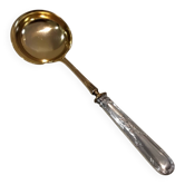 Louche dessert spoon silver 950 Minerva Louis XVI style