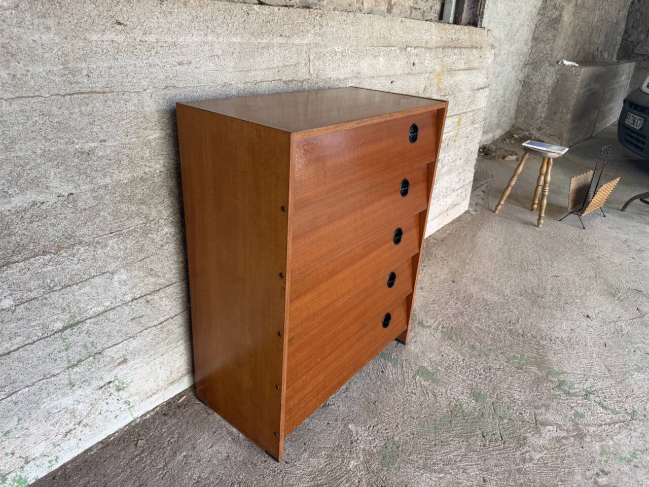 Vintage teak shoe cabinet – 1960s