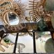 Miroir barbier triptyque vintage