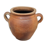 Antique French grespot confit pot