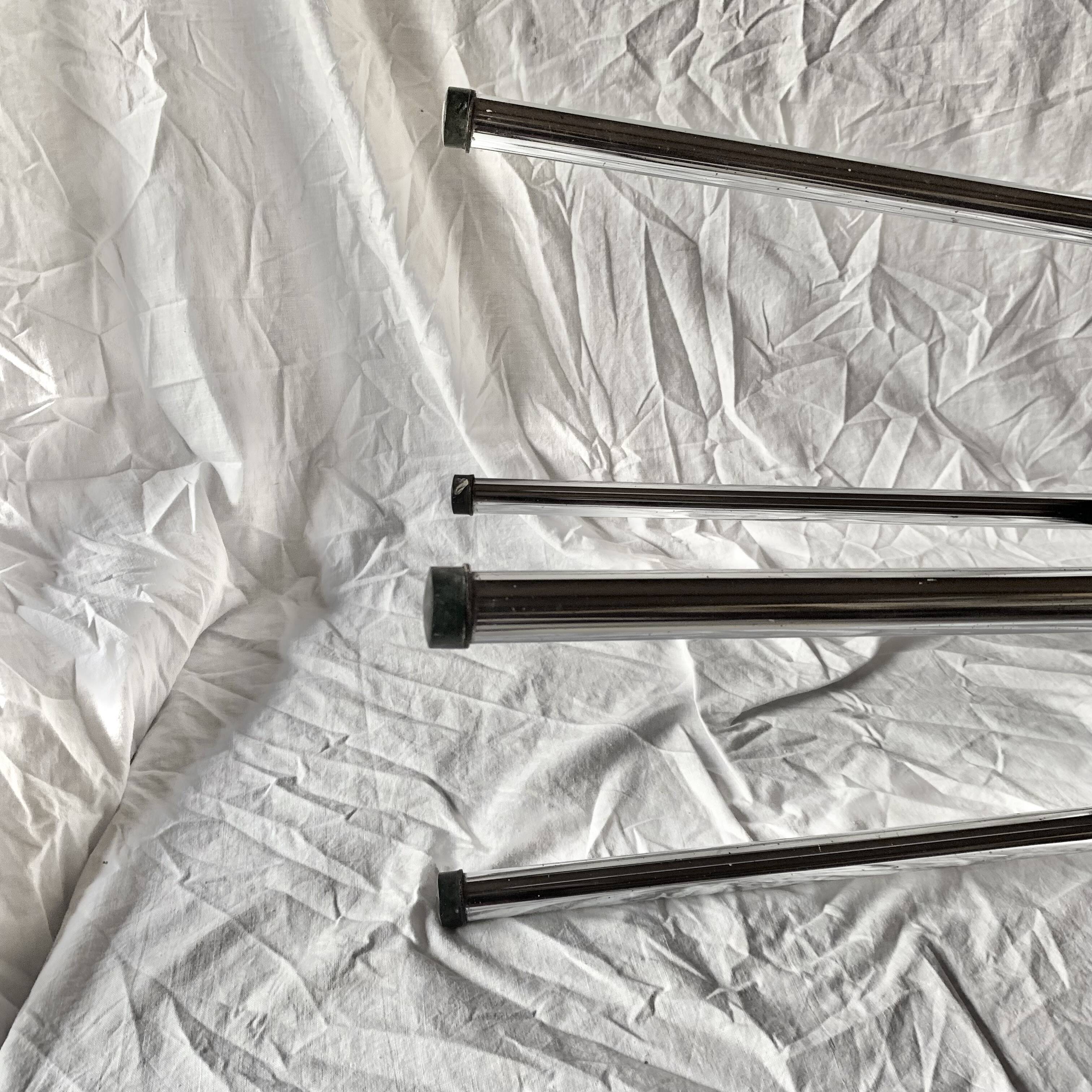 Vintage stool in black Bakelite and chrome metal Supra Luxe