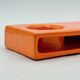 Paire de céramiques Space Age orange années 70