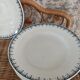 Plates in Amandinoise Saint-Amand earthenware