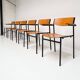6 chaises empilables par Gijs van der Sluis, 1970