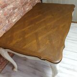 Folding oak table provence style