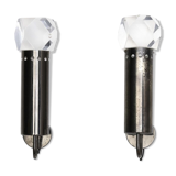 Pair of Scoolari 1970 steel wall lamps