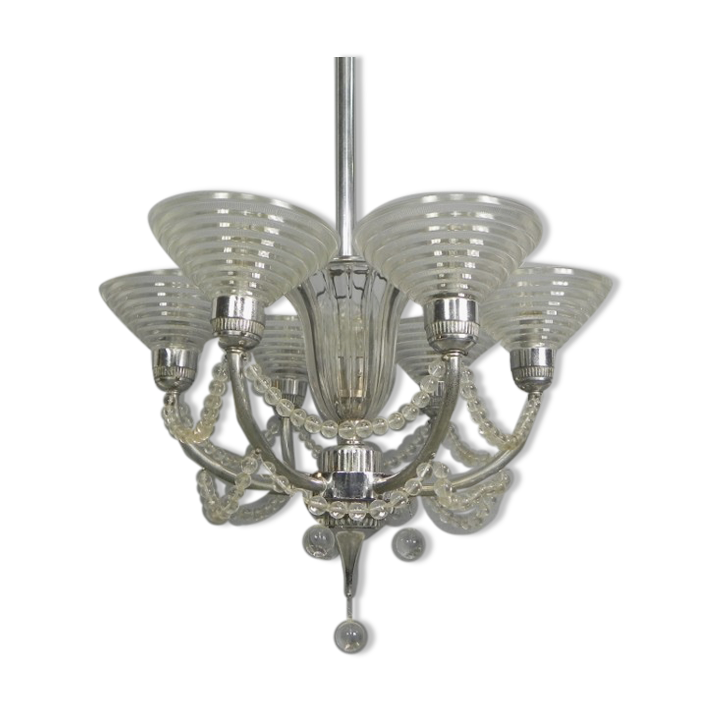 Art Deco hanging lamp G. Leleu