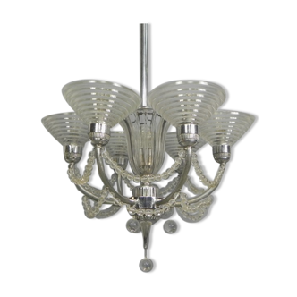 Art Deco hanging lamp G. Leleu