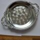 Stainless steel serving bowl with lid + matching tray