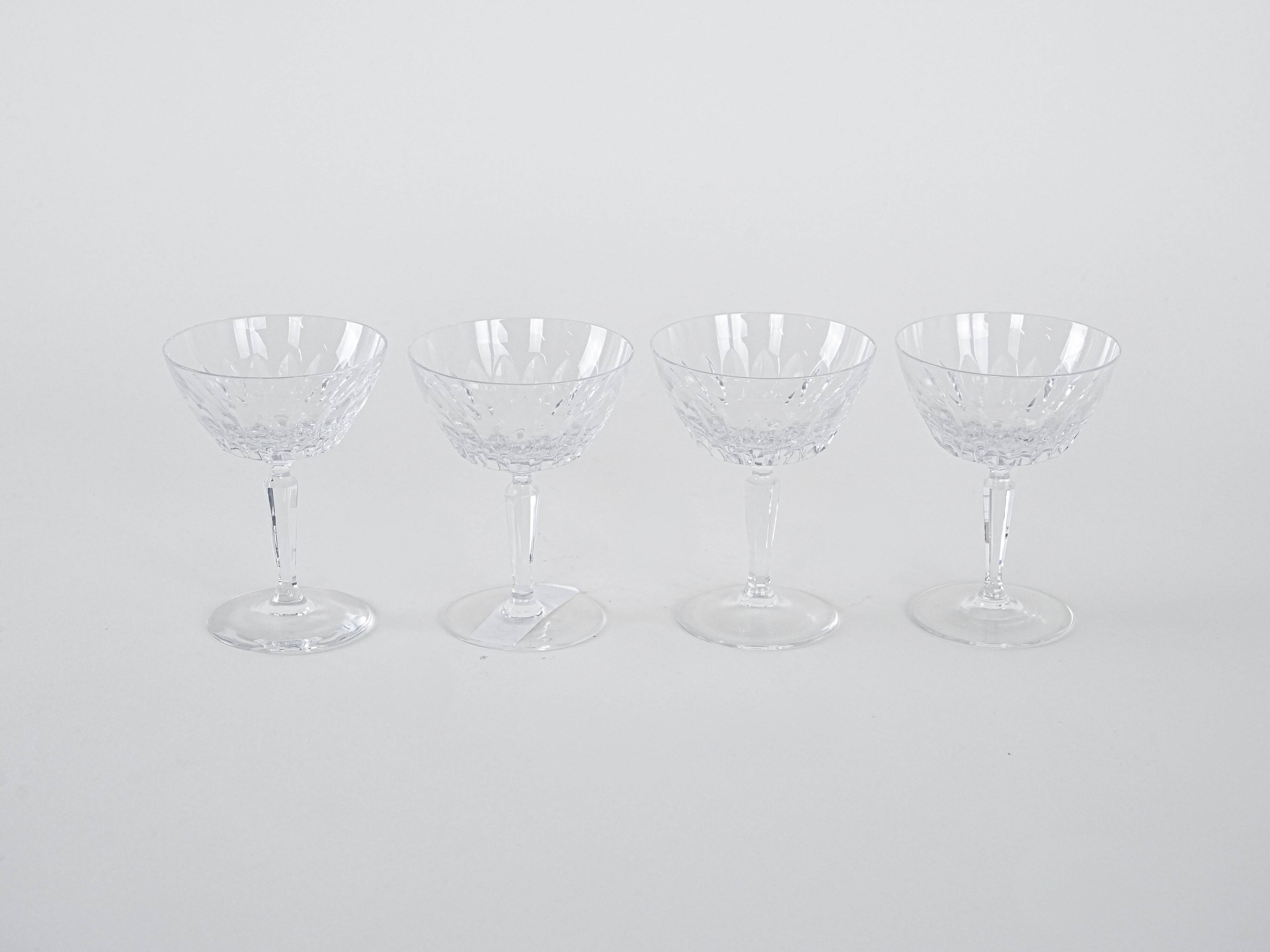 Set of four glasses, Danish design, 1970s, manufactured in Denmark