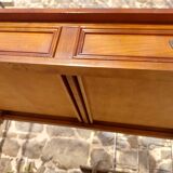 Green leather tray desk