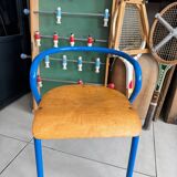 Vintage blue Hitier children's school chair