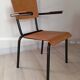 Paire de fauteuils métal tubulaire 1954