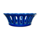 Openwork ceramic fruit basket - vintage blue cut
