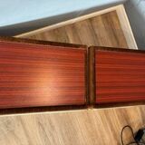 Ruf International Nightstands – Pair Mirrored Bedside Tables 1970s