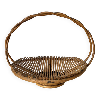 Vintage rattan basket