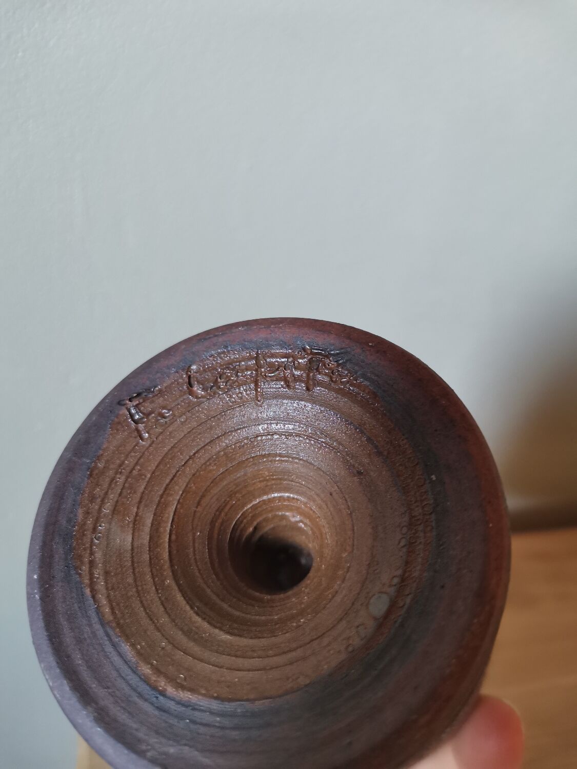 Mug or vase in vintage stoneware signed