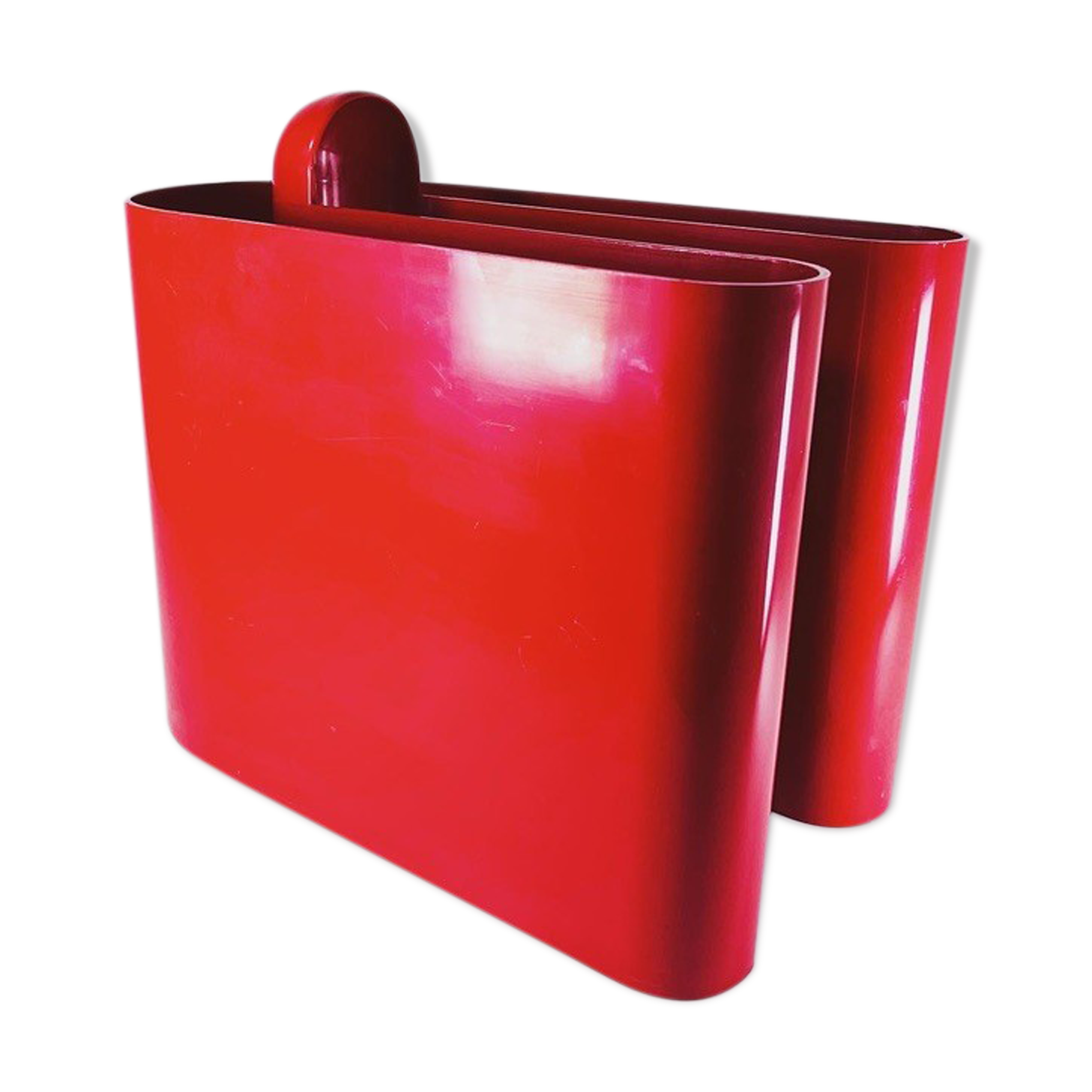 Rodolfo Bonetto for Bilumen magazine holder 1960 space age made in Italy