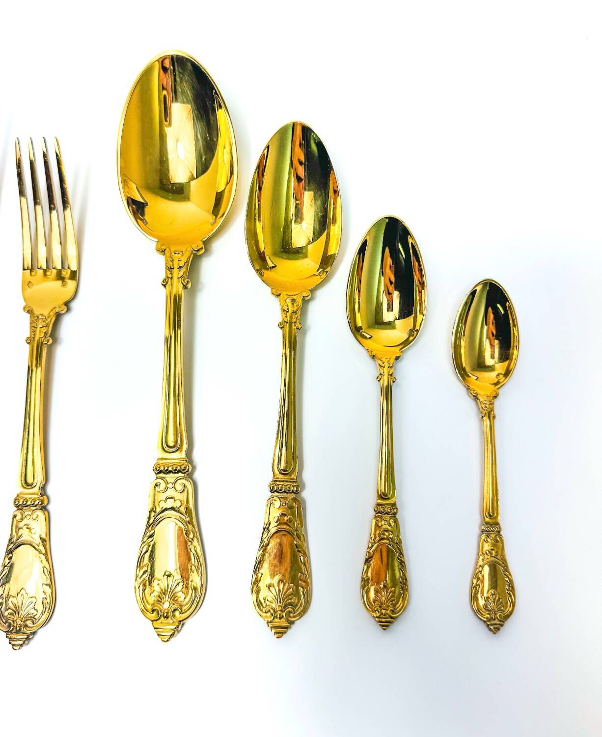 Prestige case for Odiot cutlery, solid silver and gold