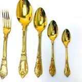 Prestige case for Odiot cutlery, solid silver and gold