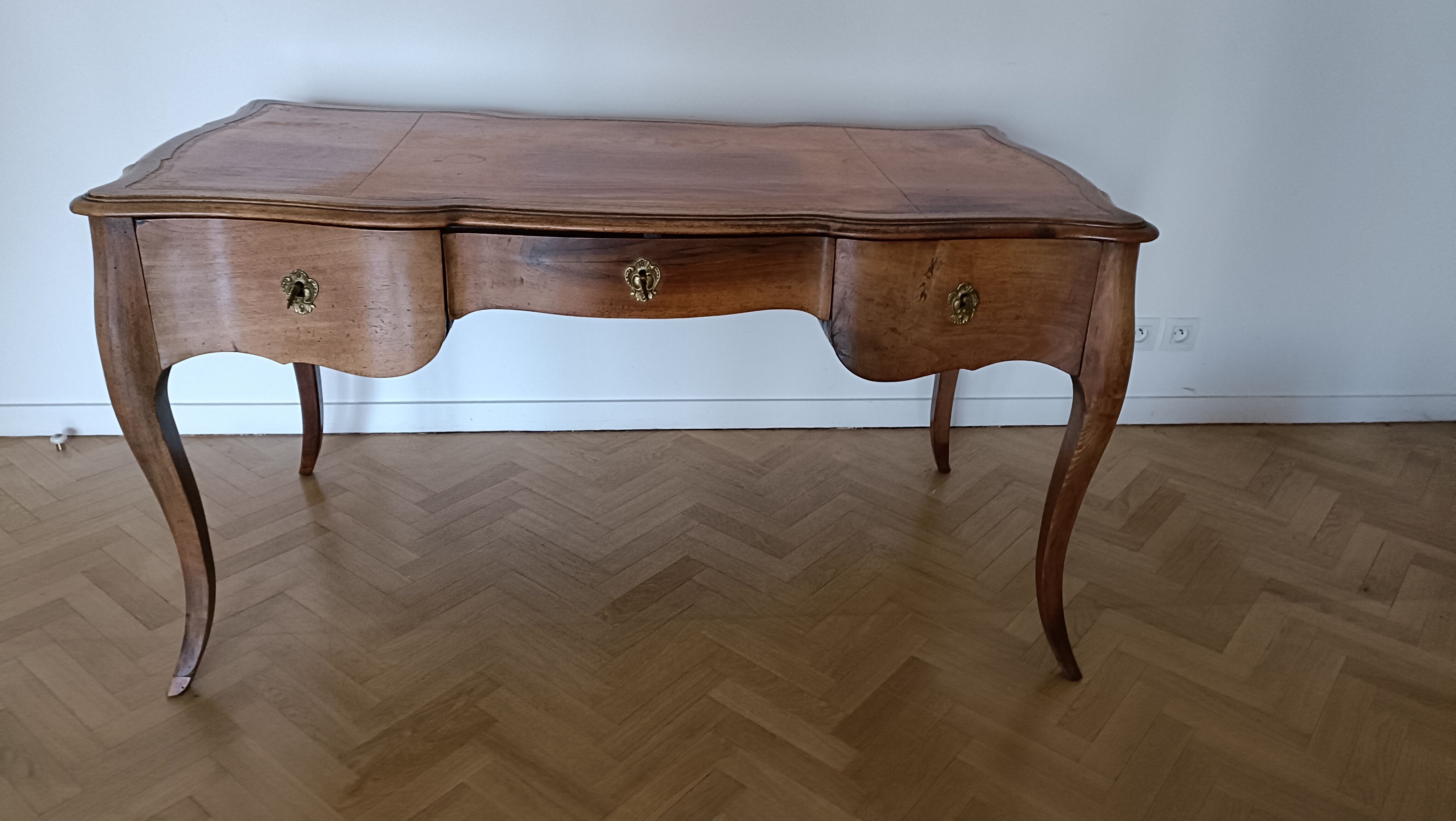 Office louis xv, walnut, 19th