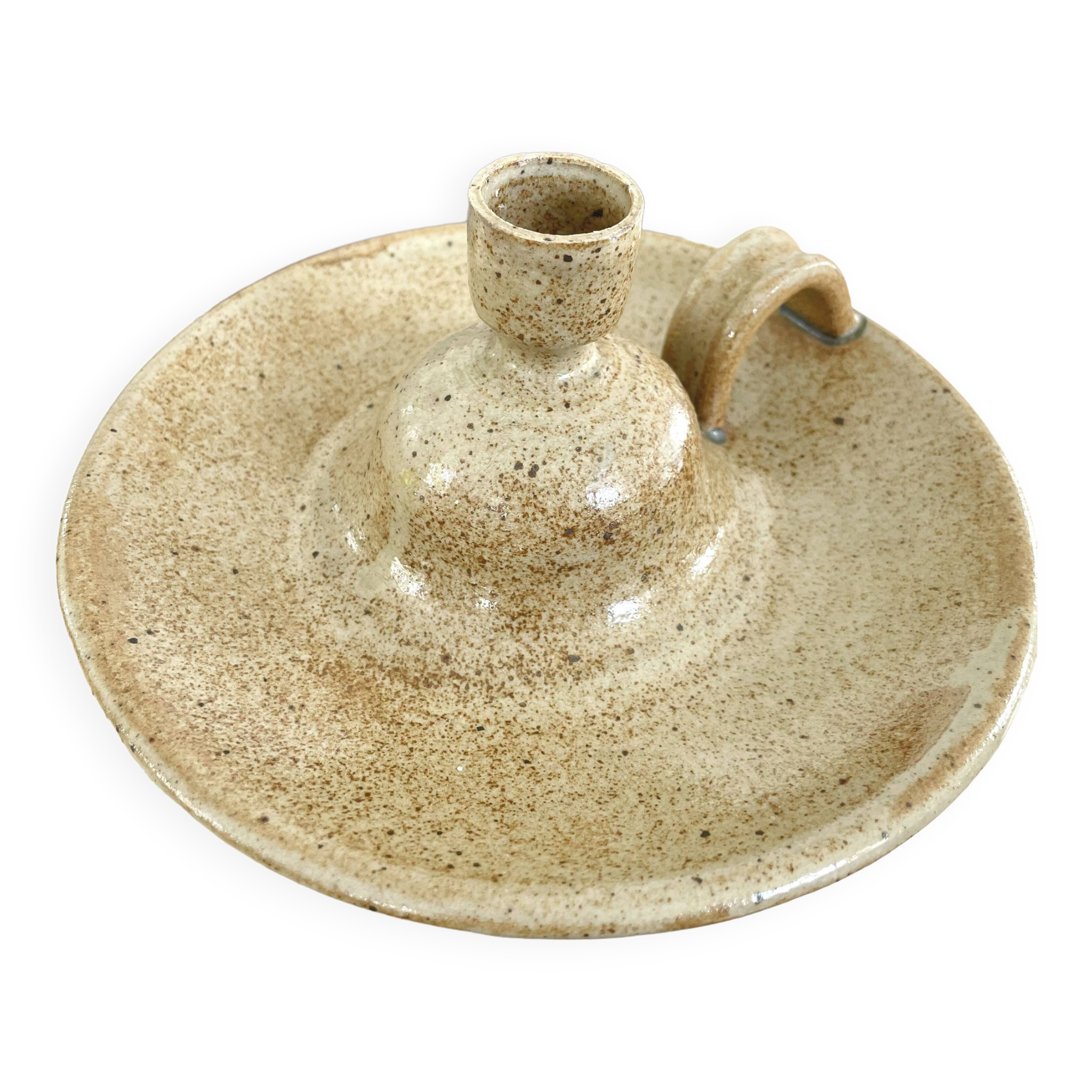 Stoneware candle holder