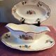 Set of 1 sauceboat and 1 dish, Sarreguemines Agreste